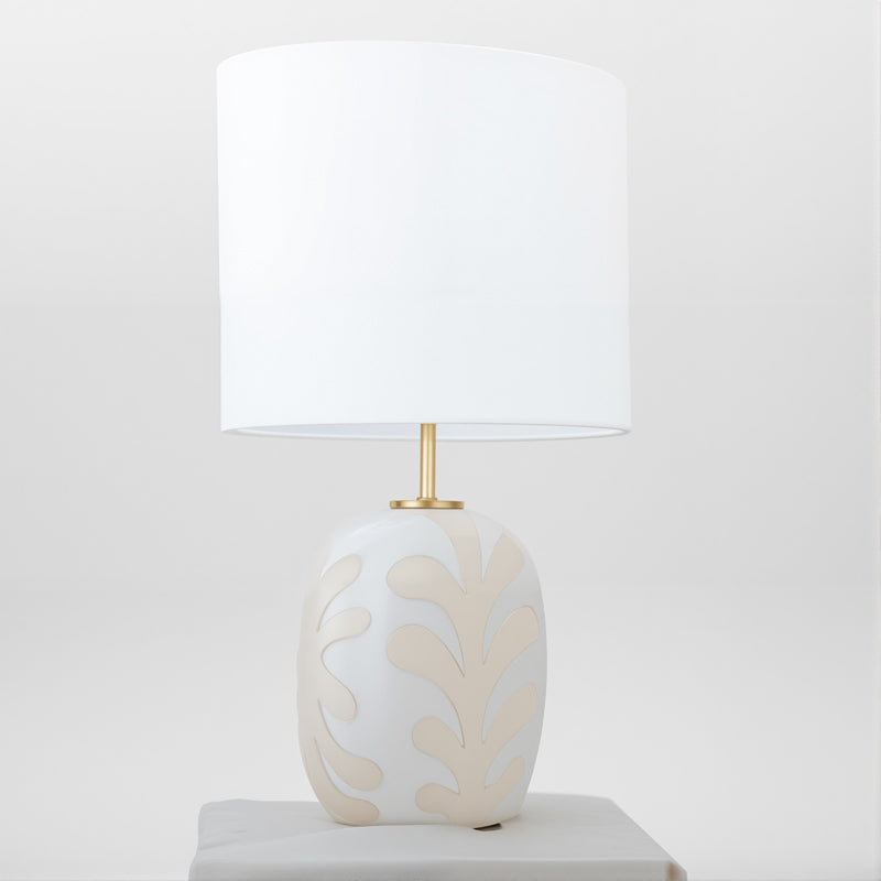 木晖MUHUI Ceramic Seaweed Ripple Table Lamp