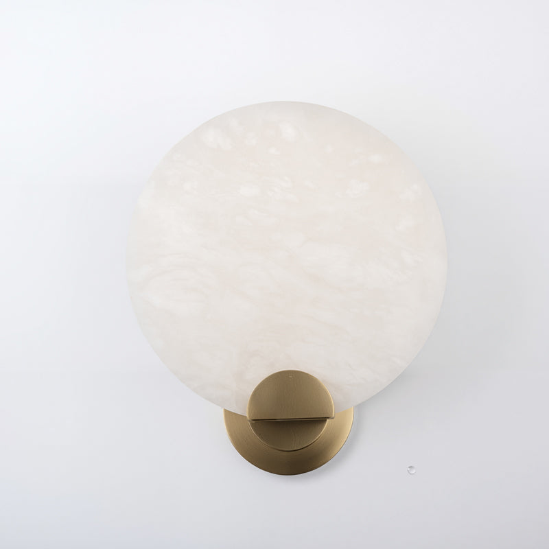 源静止 YUANJINGZHI Lucent Moon Alabaster Single Sconce